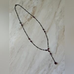 Elegant Red Beaded Necklace